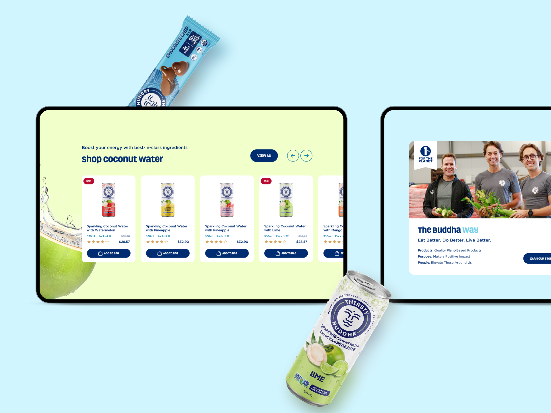 Buddha Brands project gallery image, web design and branding by CR38