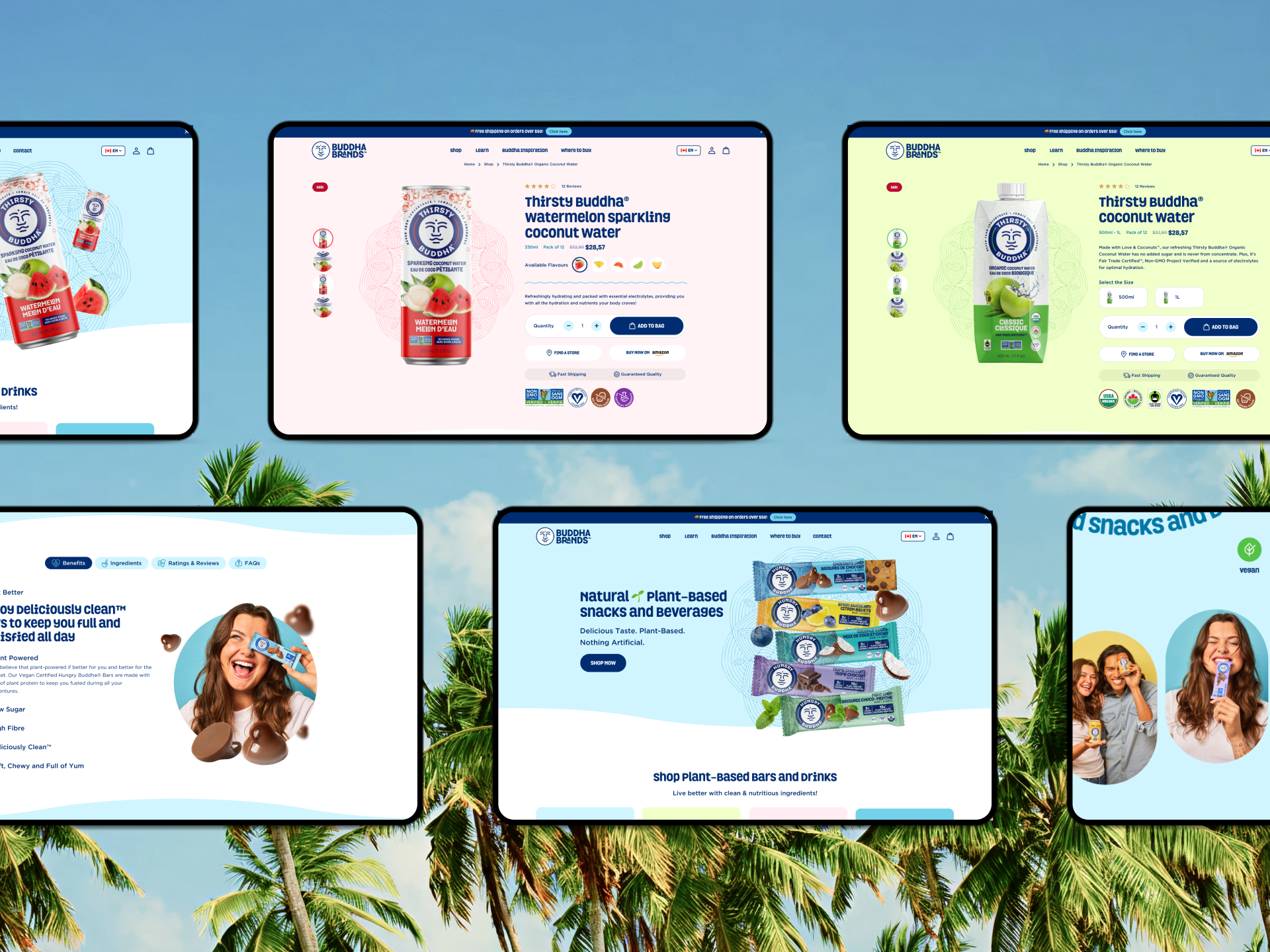 Buddha Brands project gallery image, web design and branding by CR38
