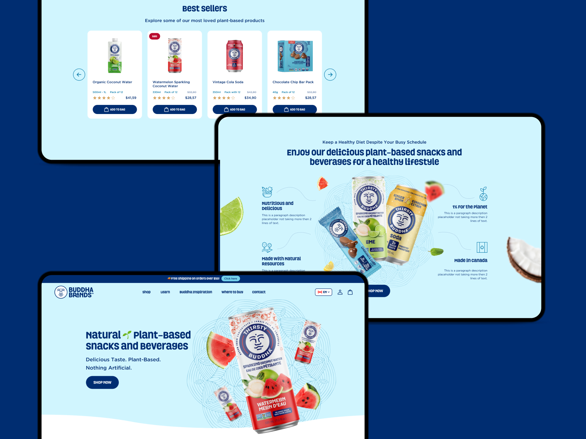 Buddha Brands project gallery image, web design and branding by CR38