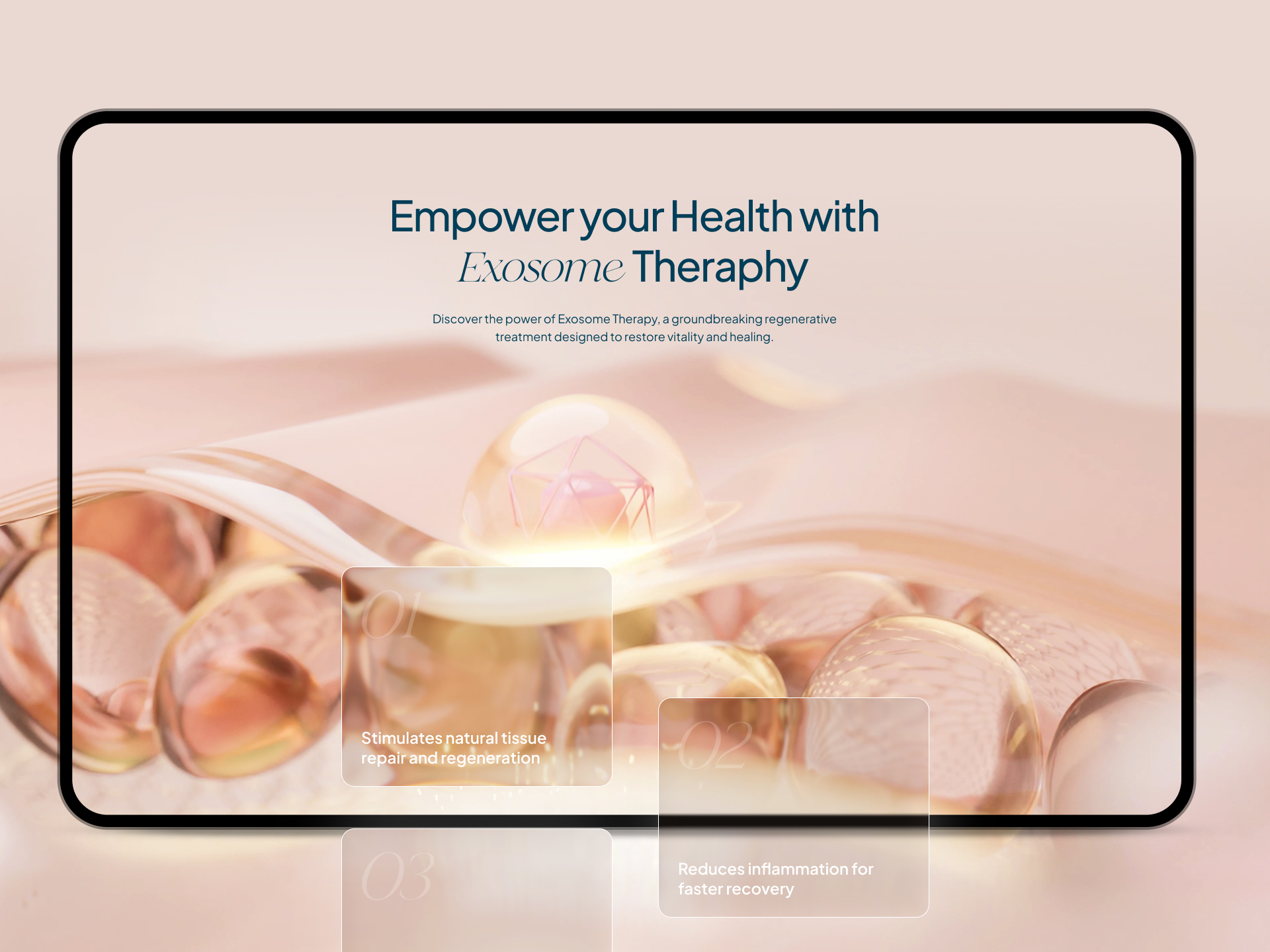 Exo Clinic Spa project gallery image, web design and branding by CR38