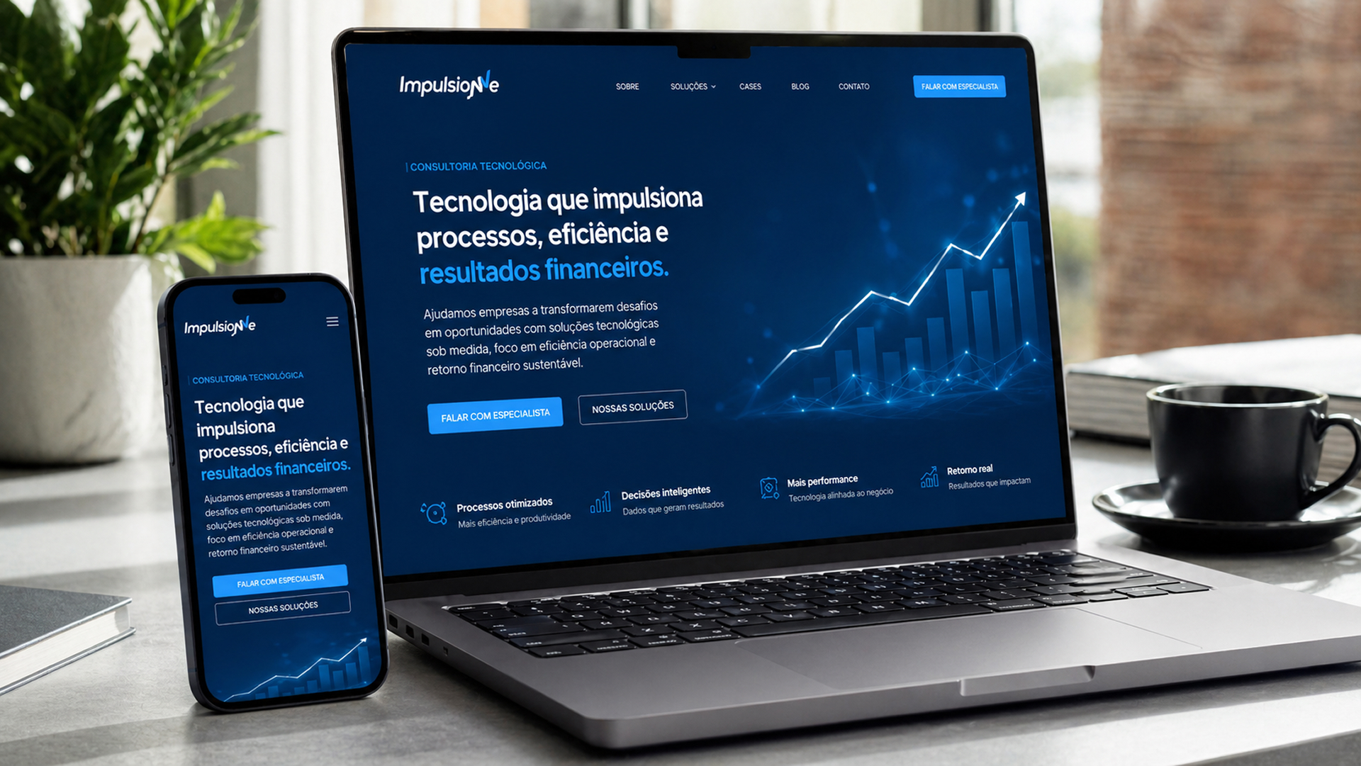 Impulsionne project gallery image, web design and branding by CR38