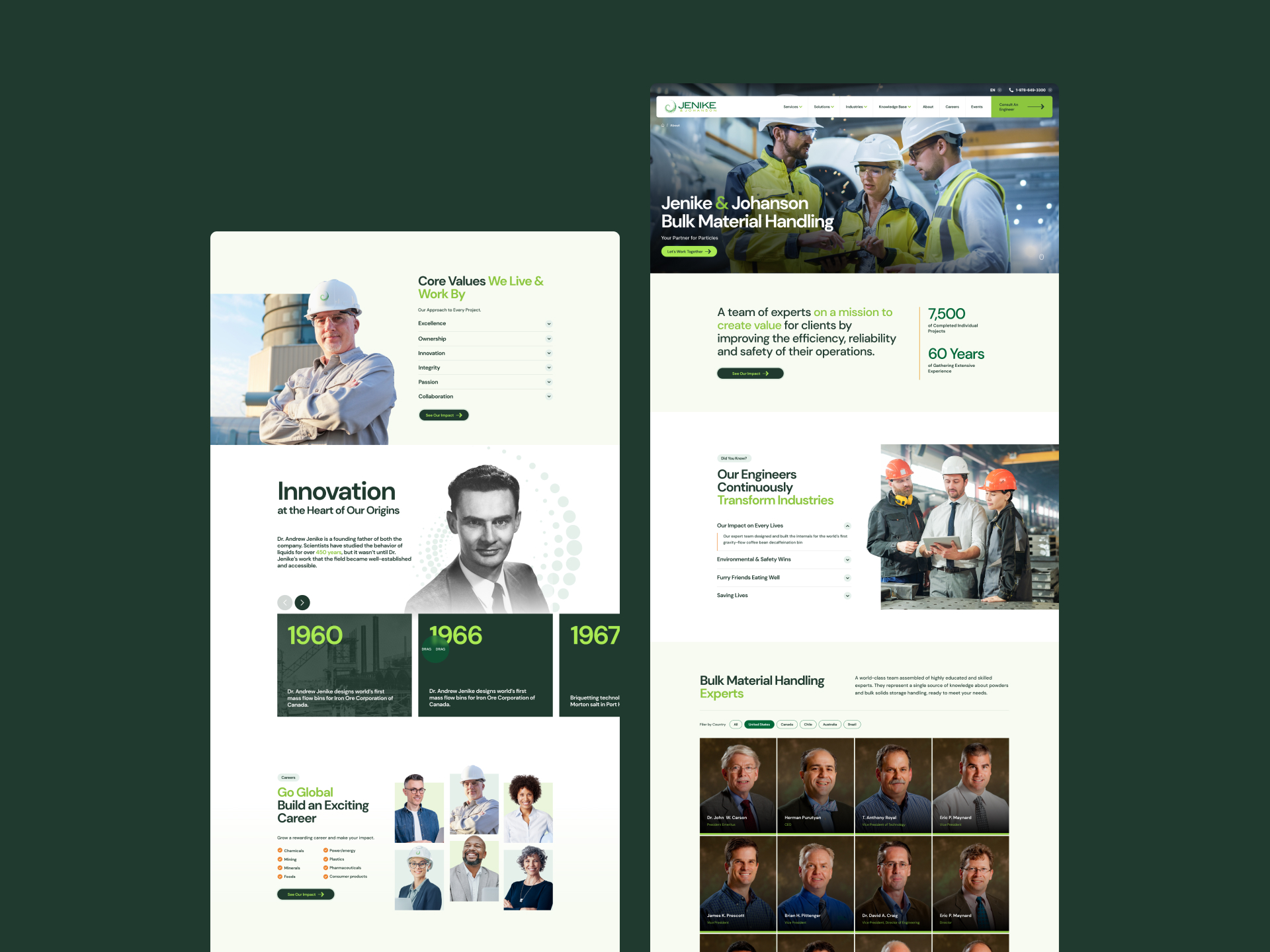 Jenike & Johanson project gallery image, web design and branding by CR38