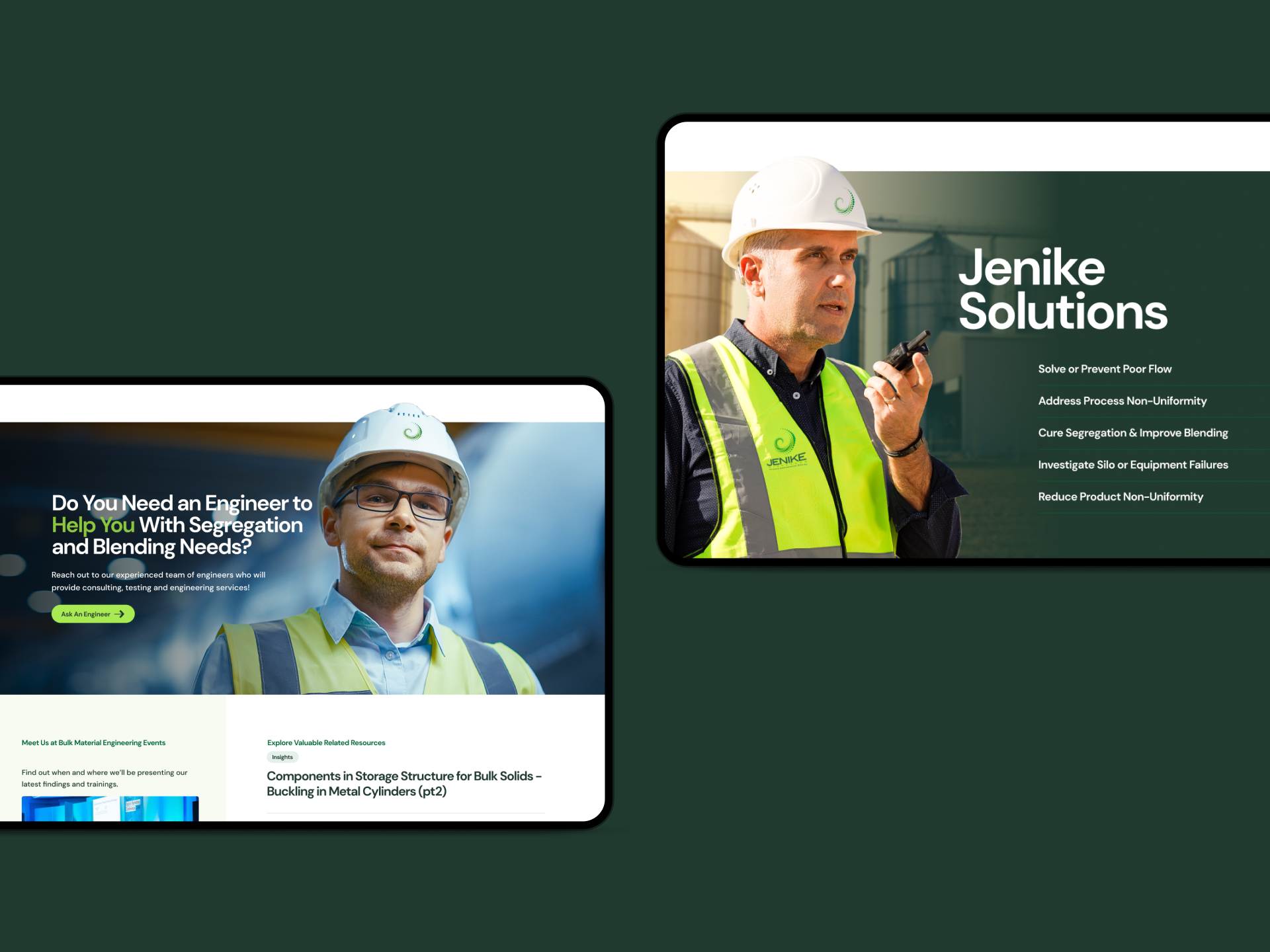 Jenike & Johanson project gallery image, web design and branding by CR38