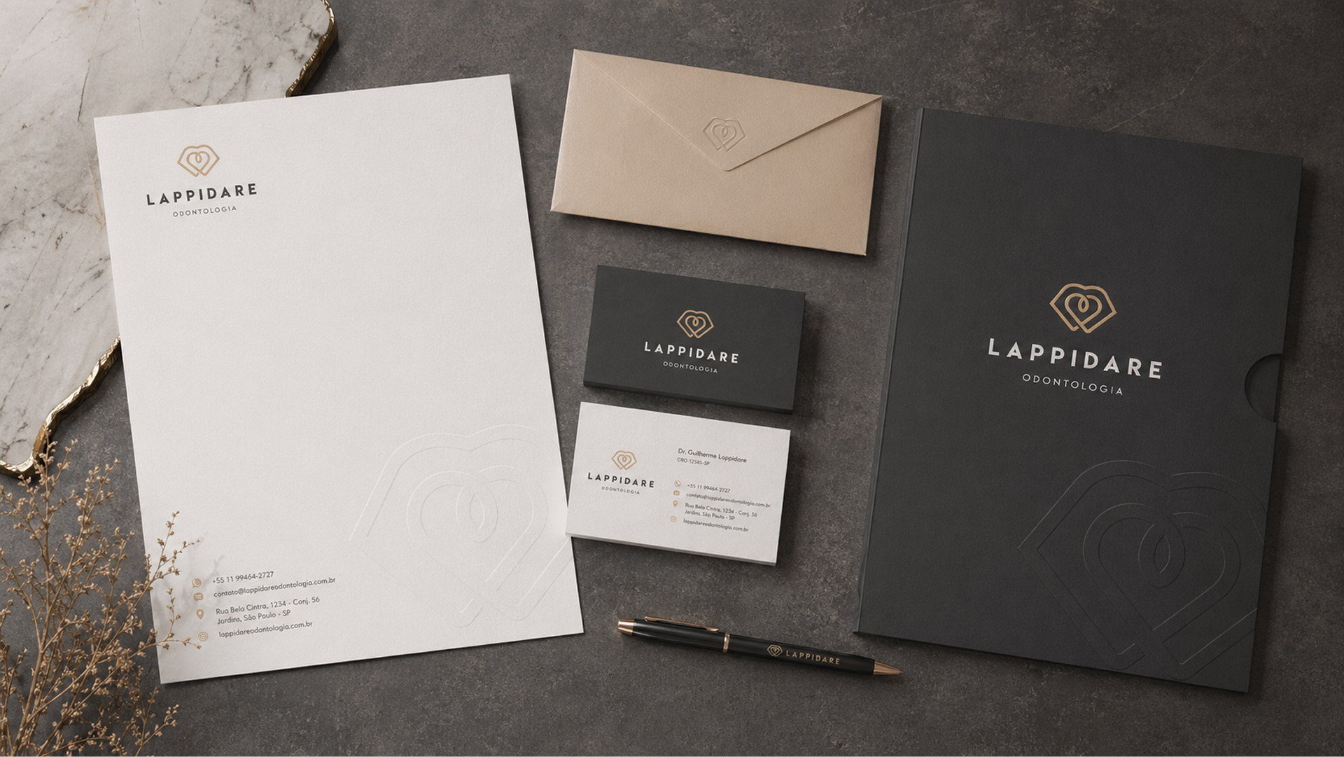 Lappidare Dental Care project gallery image, web design and branding by CR38