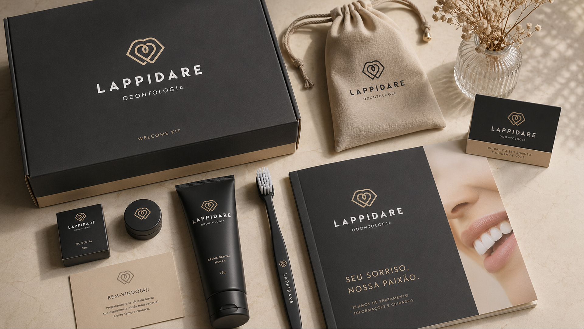 Lappidare Dental Care project gallery image, web design and branding by CR38