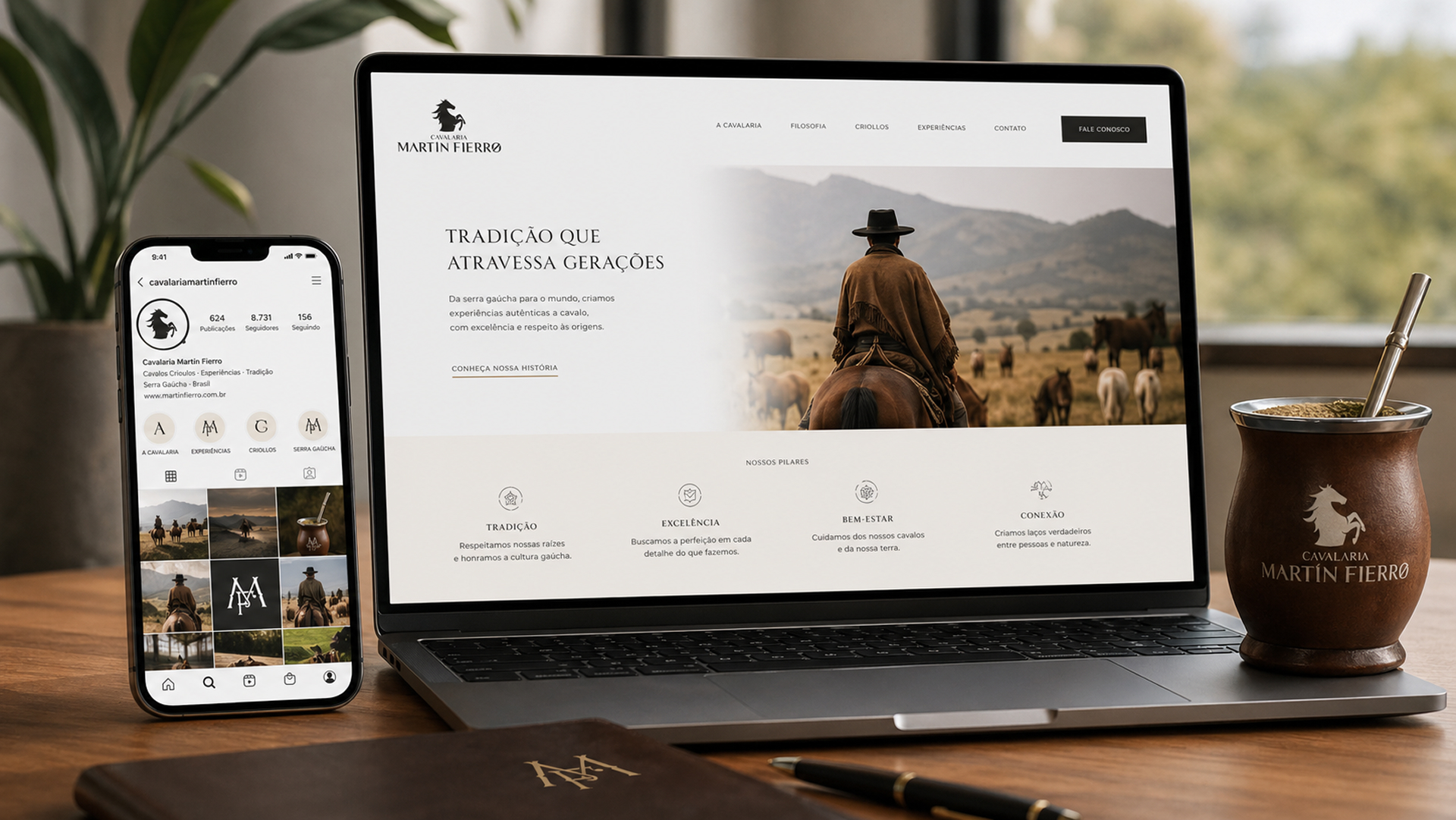 Martin Fierro Ranch project gallery image, web design and branding by CR38