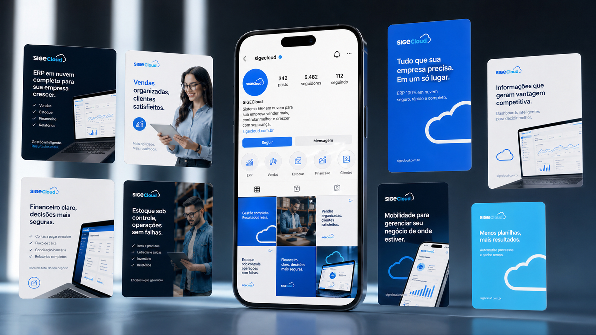 Sige Cloud project gallery image, web design and branding by CR38