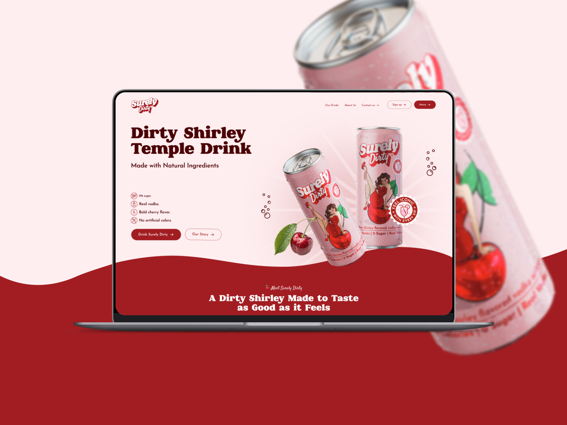Surely Dirty project gallery image, web design and branding by CR38