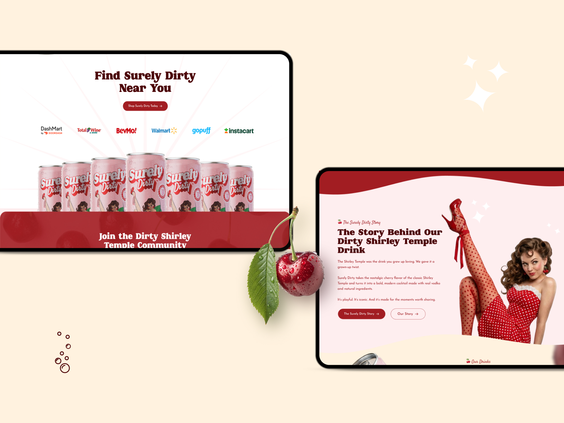 Surely Dirty project gallery image, web design and branding by CR38