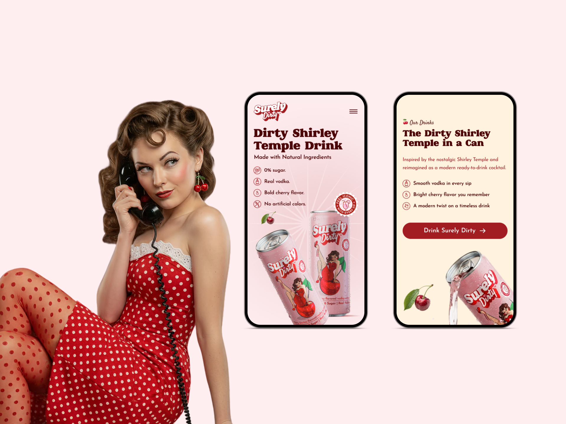 Surely Dirty project gallery image, web design and branding by CR38