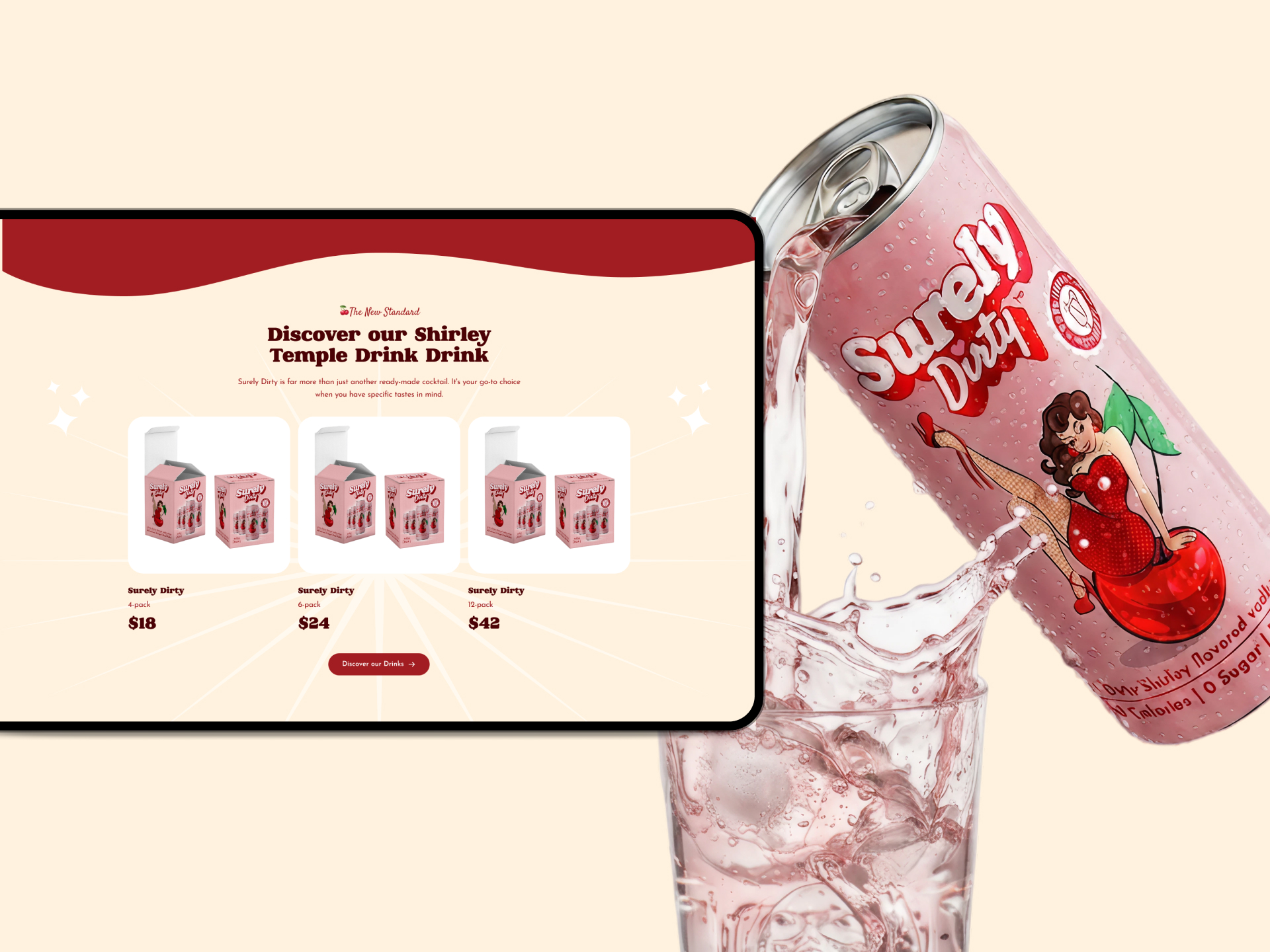 Surely Dirty project gallery image, web design and branding by CR38