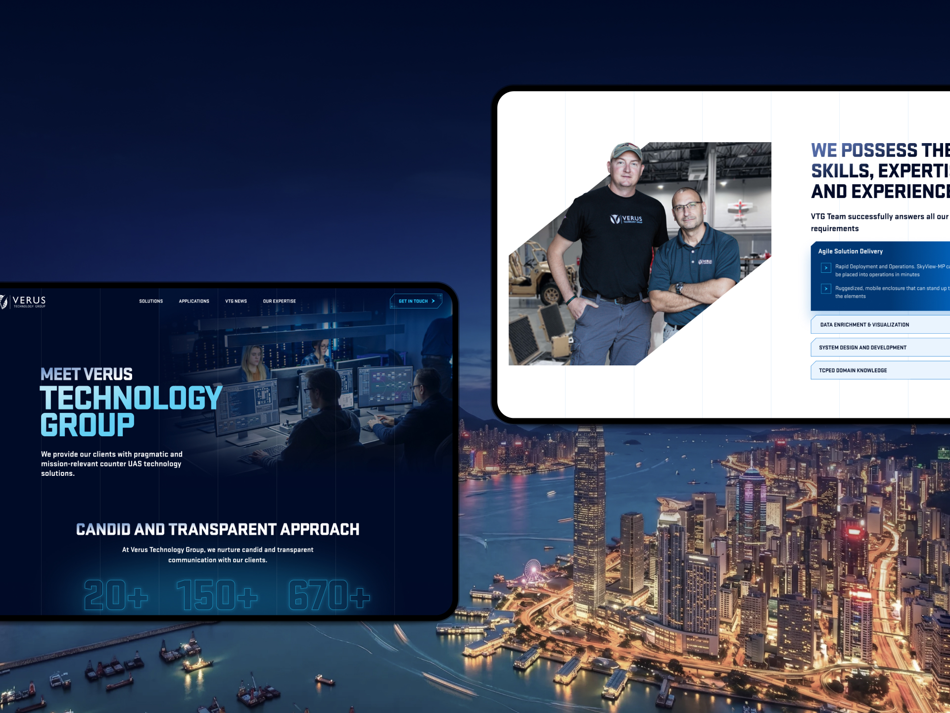Verus project gallery image, web design and branding by CR38